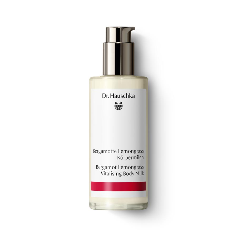 Bergamot Lemongrass Vitalising Body Milk – provides long-lasting care | Dr.  Hauschka